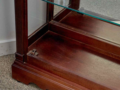 Howard Miller Cherry & Glass Curio Cabinet