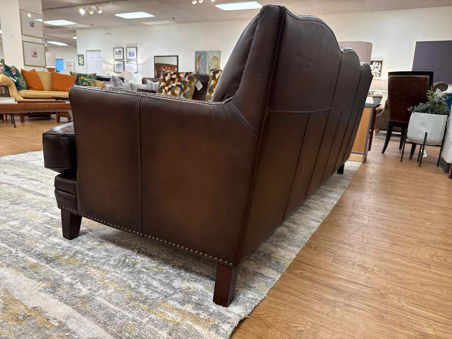 Chocolate Leather Sofa