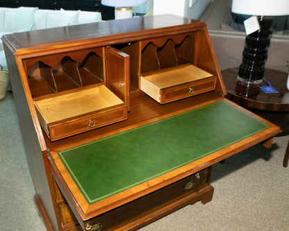 Inlaid Mahogany Drop Front Secretary Desk