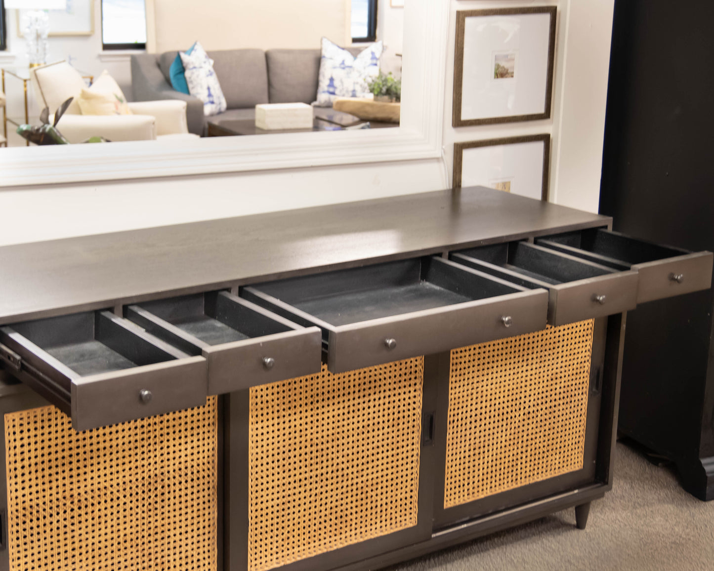 Noir Hermosa Sideboard in Pale Finish on Mahogany