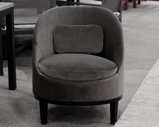 Grey Velvet Accent Chair