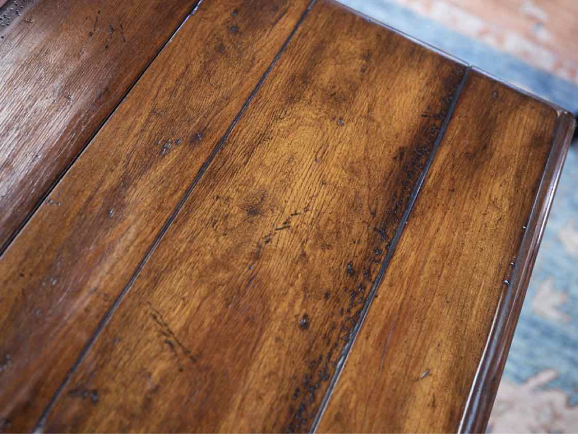 Jacobean Elm Twist Leg Dining Table with Drop Leaves