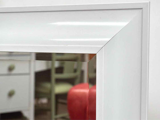 Mirror in White Poly Frame