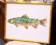 Framed Giclee:  "Colorful Trout II"