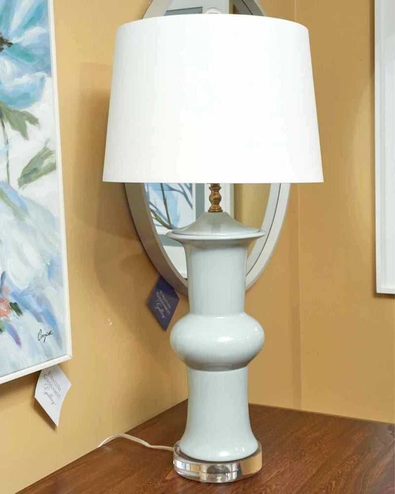 Palladian Porcelain  Light Blue Table Lamp