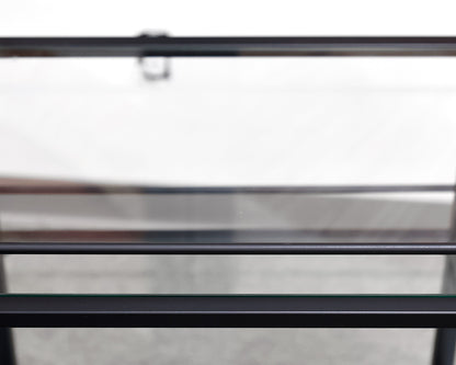 Angular Matte Black Bar Cart