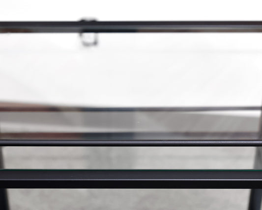 Angular Matte Black Bar Cart