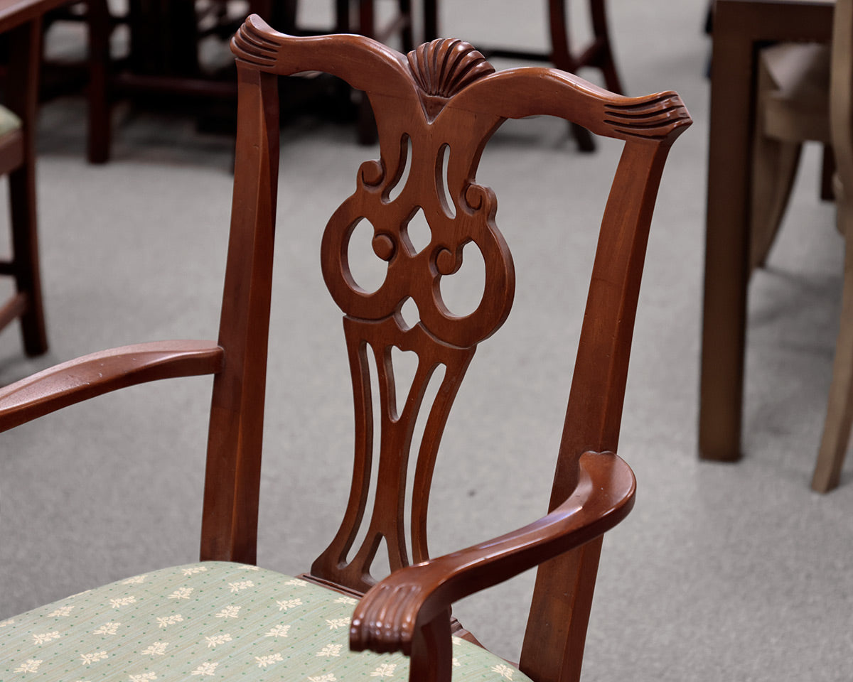 Lexington Furniture Mahogany Dining Table and 8 Chippendale Chairs