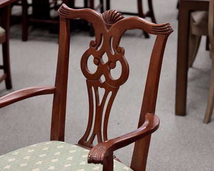 Lexington Furniture Mahogany Dining Table and 8 Chippendale Chairs