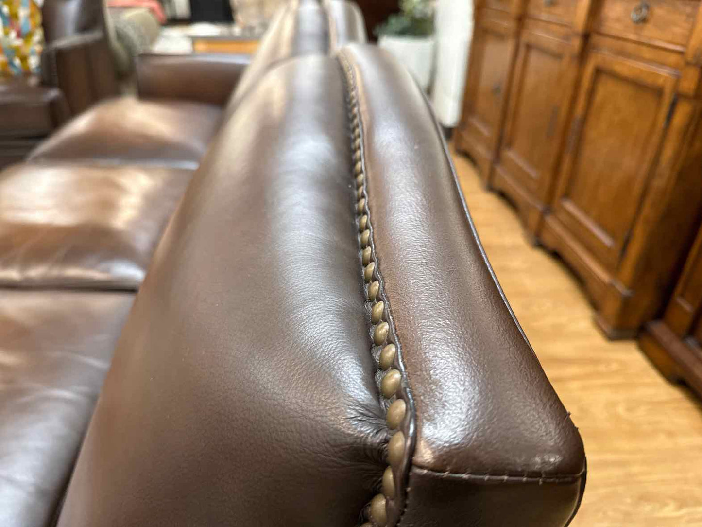 Chocolate Leather Sofa