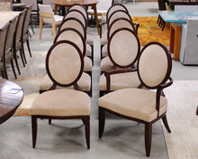 Set of 10 Round Back Mohair Dining Chairs