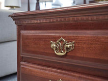 Webb Cherry 2 Drawer Nightstands with Ornate Brass Handles