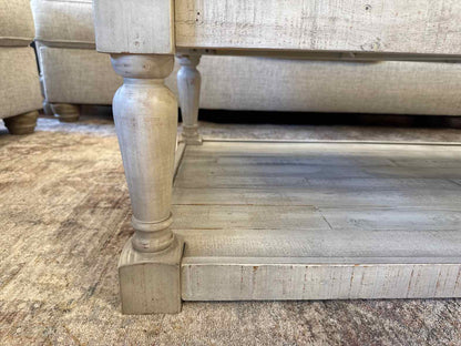 Whitewash Reclaimed Wood Cocktail Table