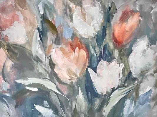 'Tender Tulips I' Framed Print