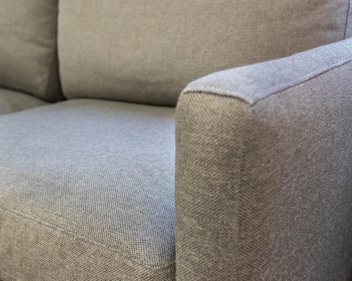Room & Board 'Jasper' Curved Sectional in Medium Grey
