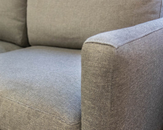 Room & Board 'Jasper' Curved Sectional in Medium Grey