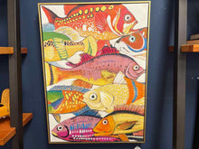 Set of Two Colorful Tropical Fish Paintings