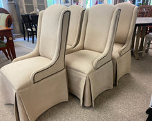 Set of Five Wingback Dining Chairs in Oatmeal