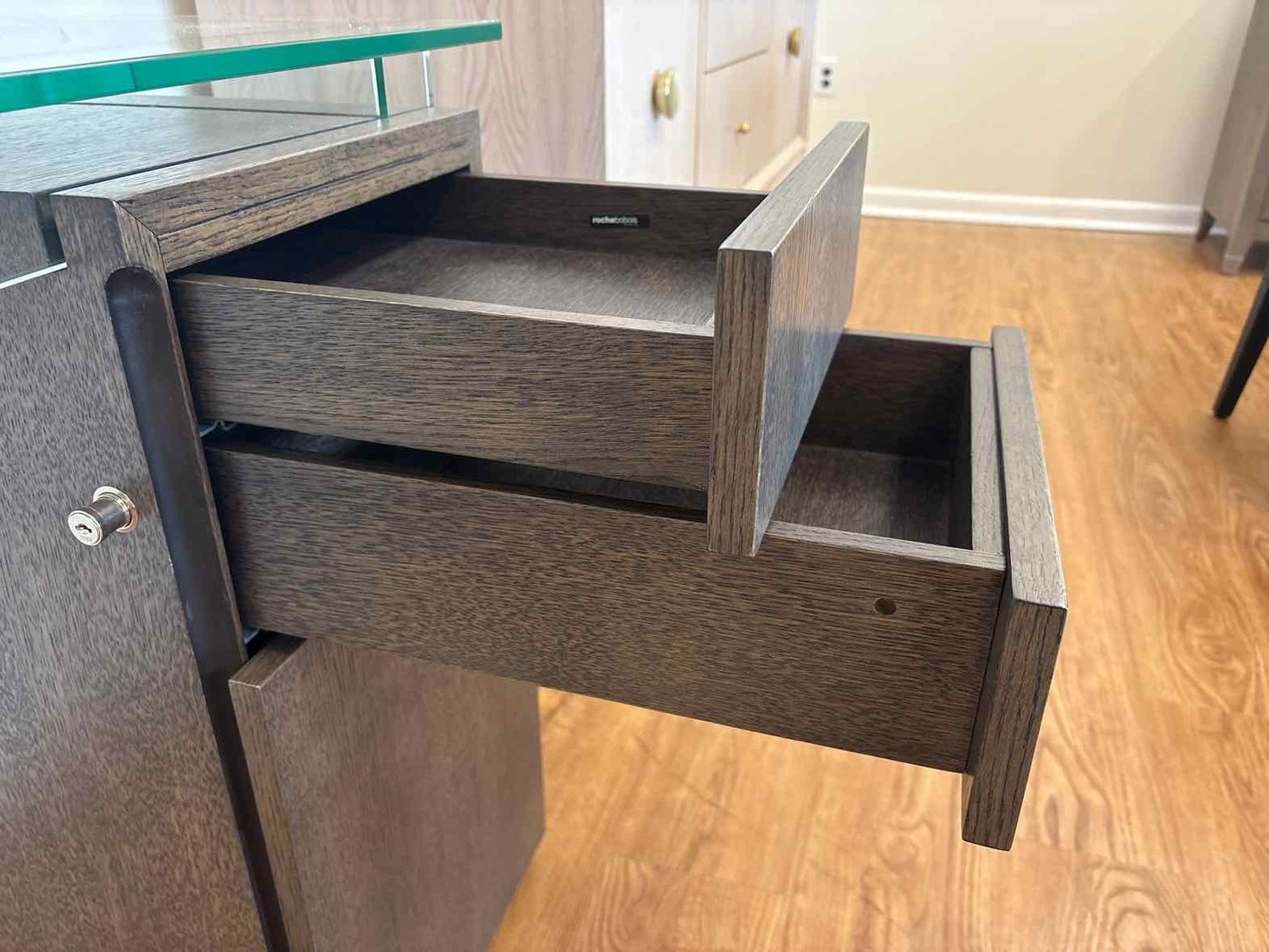 Roche Bobois 'Ténéré' Glass Top Desk