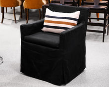 Set of 6 RH Low "Belgian" Slip Covered Dining Chairs