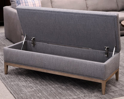 Restoration Hardware Upholstered Storage  Bench