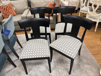 Arhaus Set of 4 'Klismos' Dining Chairs