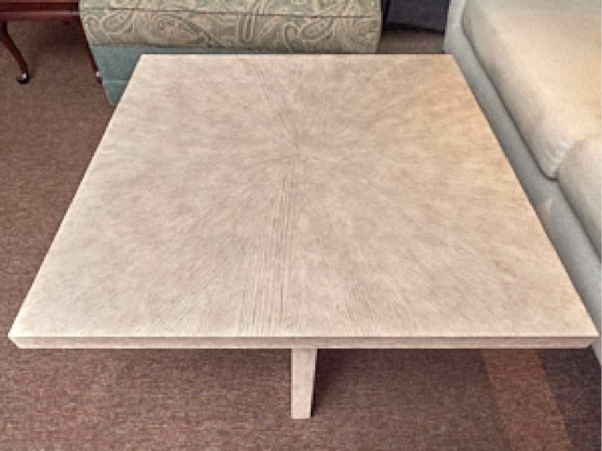 East At Main White Washed Criss Crossed Legs Cocktail Table