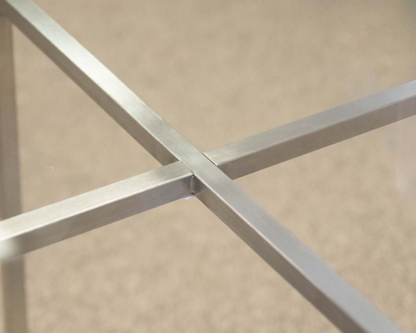 Room & Board Glass & Metal Contemporary Side Table