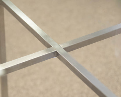 Room & Board Glass & Metal Contemporary Side Table