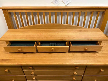 Maple Dresser and Mirror