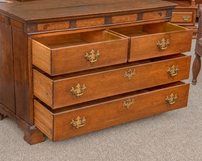 English Oak 2 Over 2 Drawer Chest