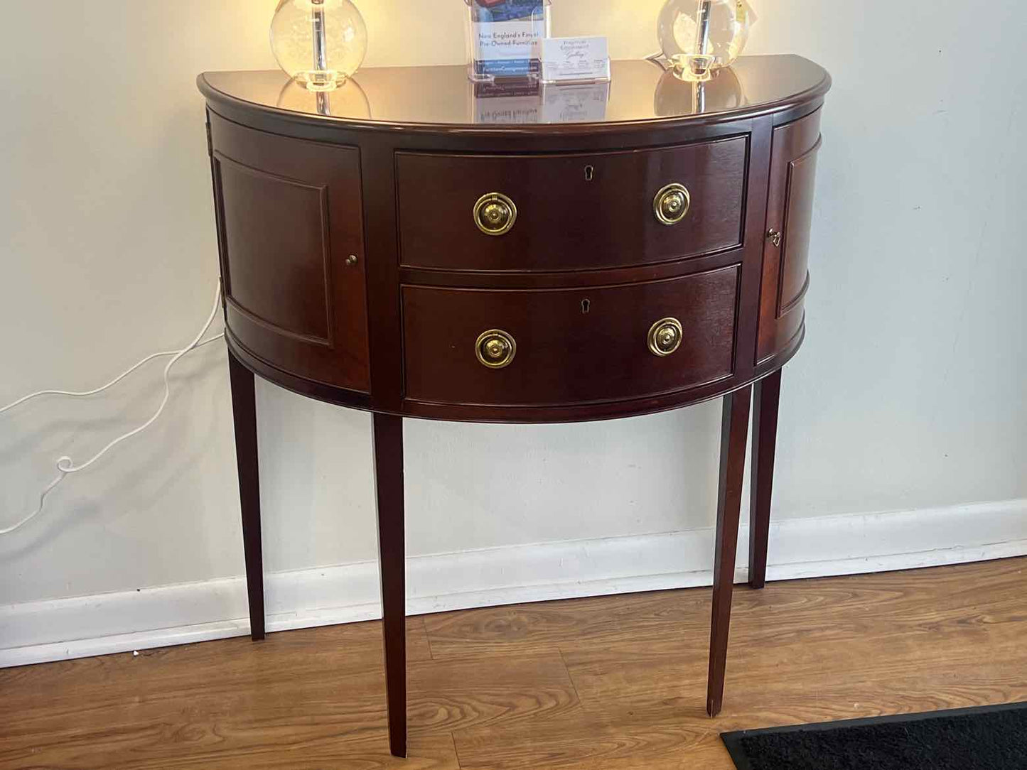 Baker Mahogany Demilune
