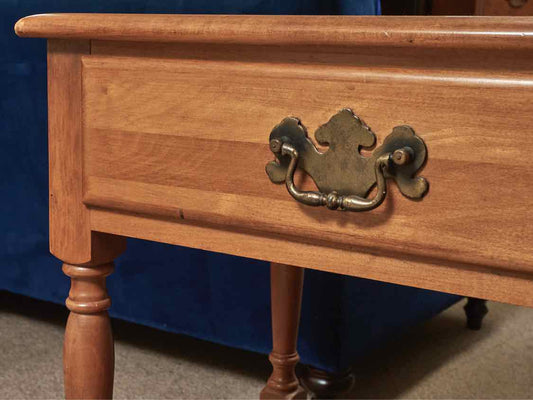 Maple 1 Drawer & Lower Shelf Nightstand