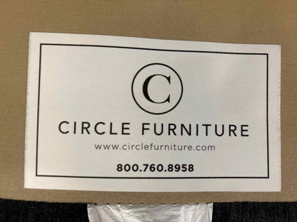 Circle Furniture 2-Piece Sectional in Deep Grey