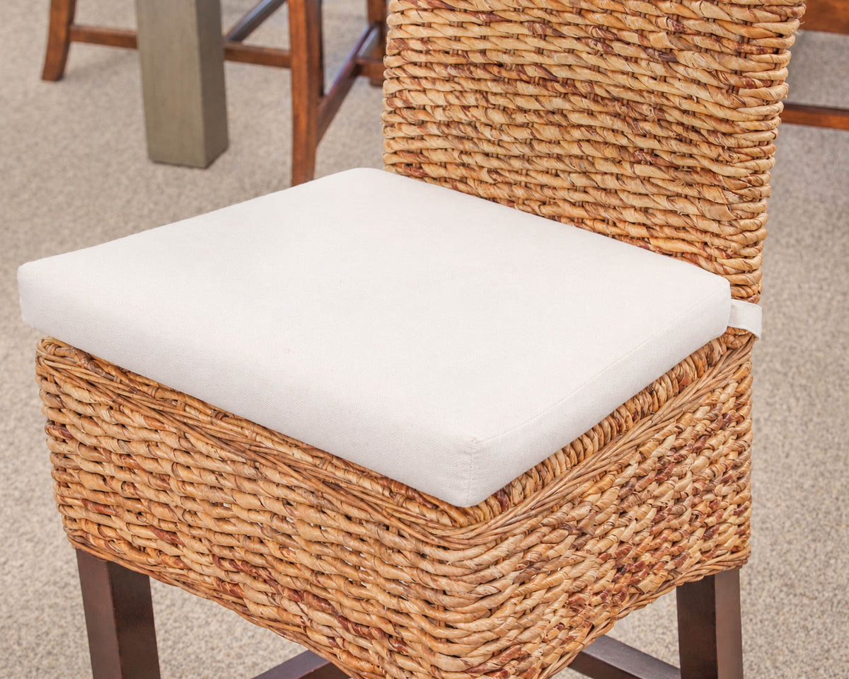Four Hands Bannana Leaf Counter Stools (4) with Cushions