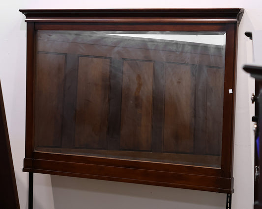 West Brothers Furniture Dark Maple Triple Dresser With Mirror