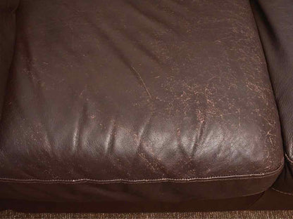 Italsofa Brown Bonded  Leather Sofa