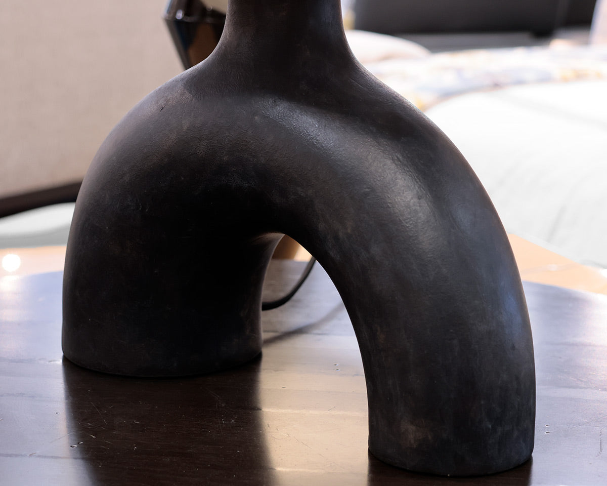 Black Ceramic Table Lamp