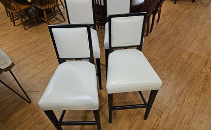 Mitchell Gold Set of 4 Leather Bar Stools