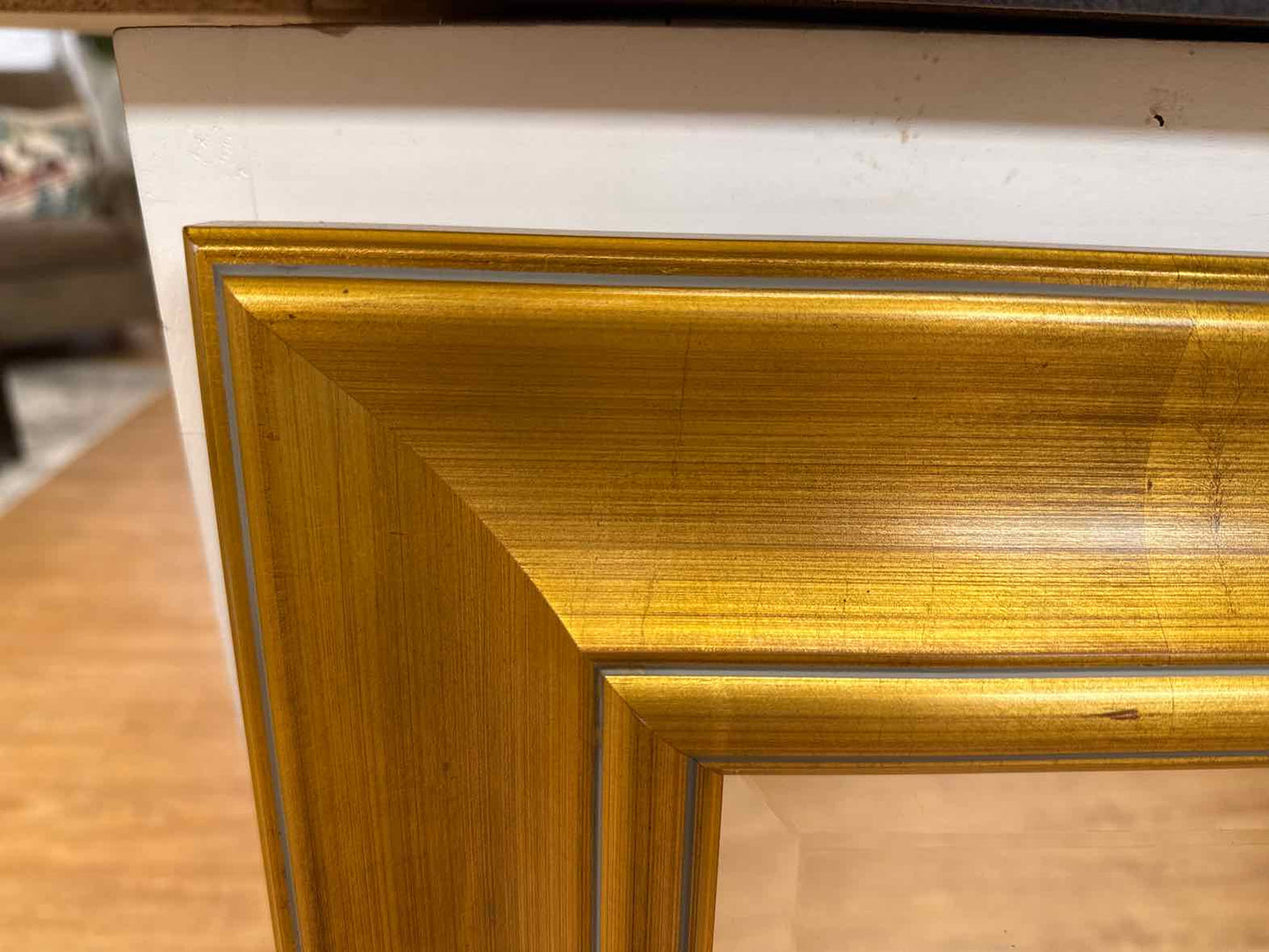 Pottery Barn Gold Rectangular Mirror