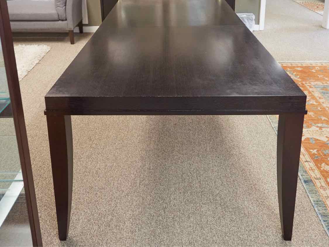 Crate & Barrel Ebony Finish Dining Table