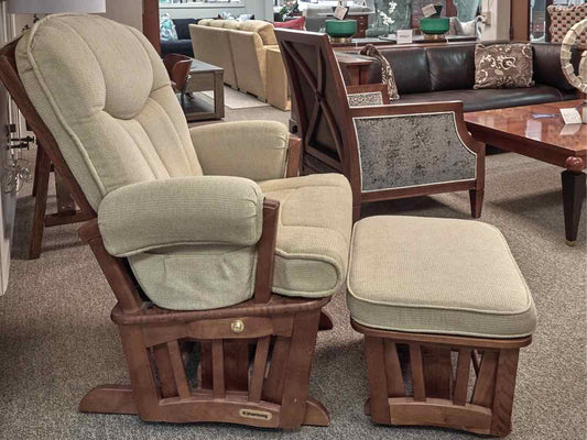 Shermag Rocker Recliner with Ottoman