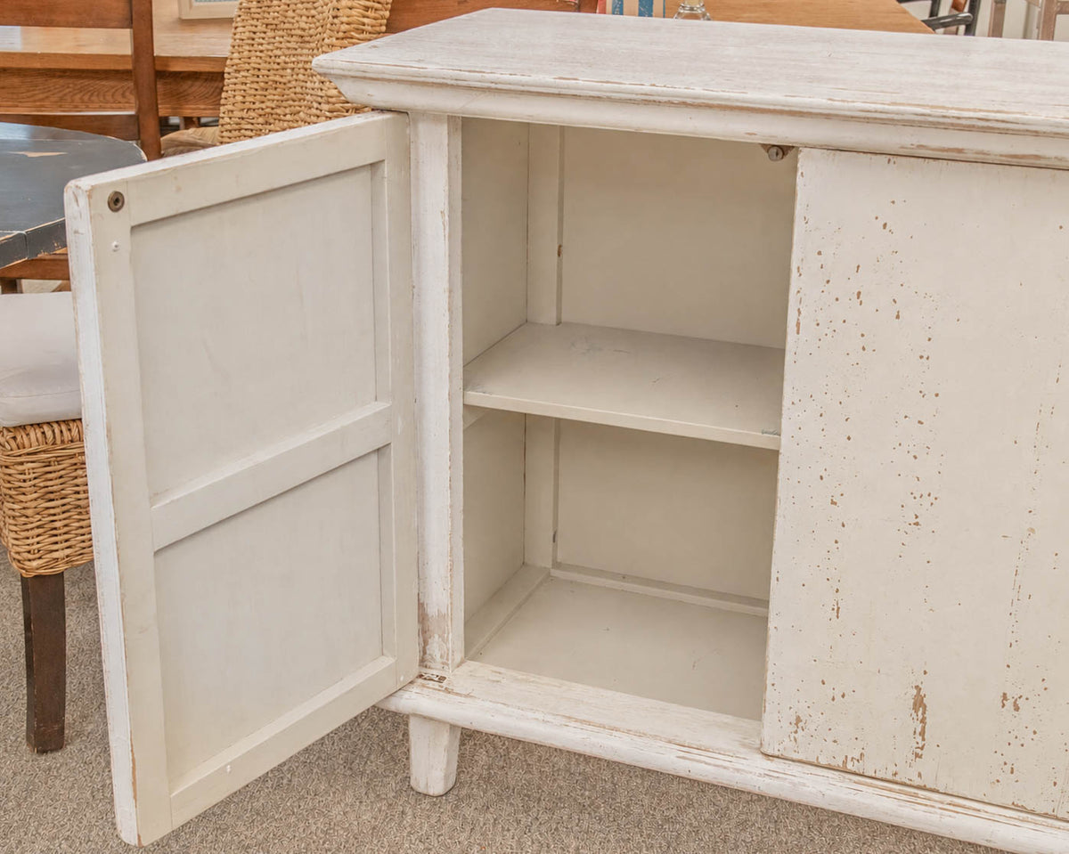 Sarreid 4 Drawer Whitewash Sideboard