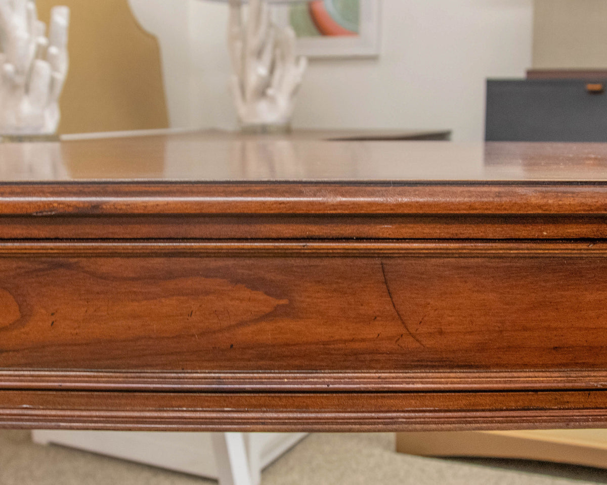 Ethan Allen Cherry Writing Desk with (1) Drawer and Fluted Legs