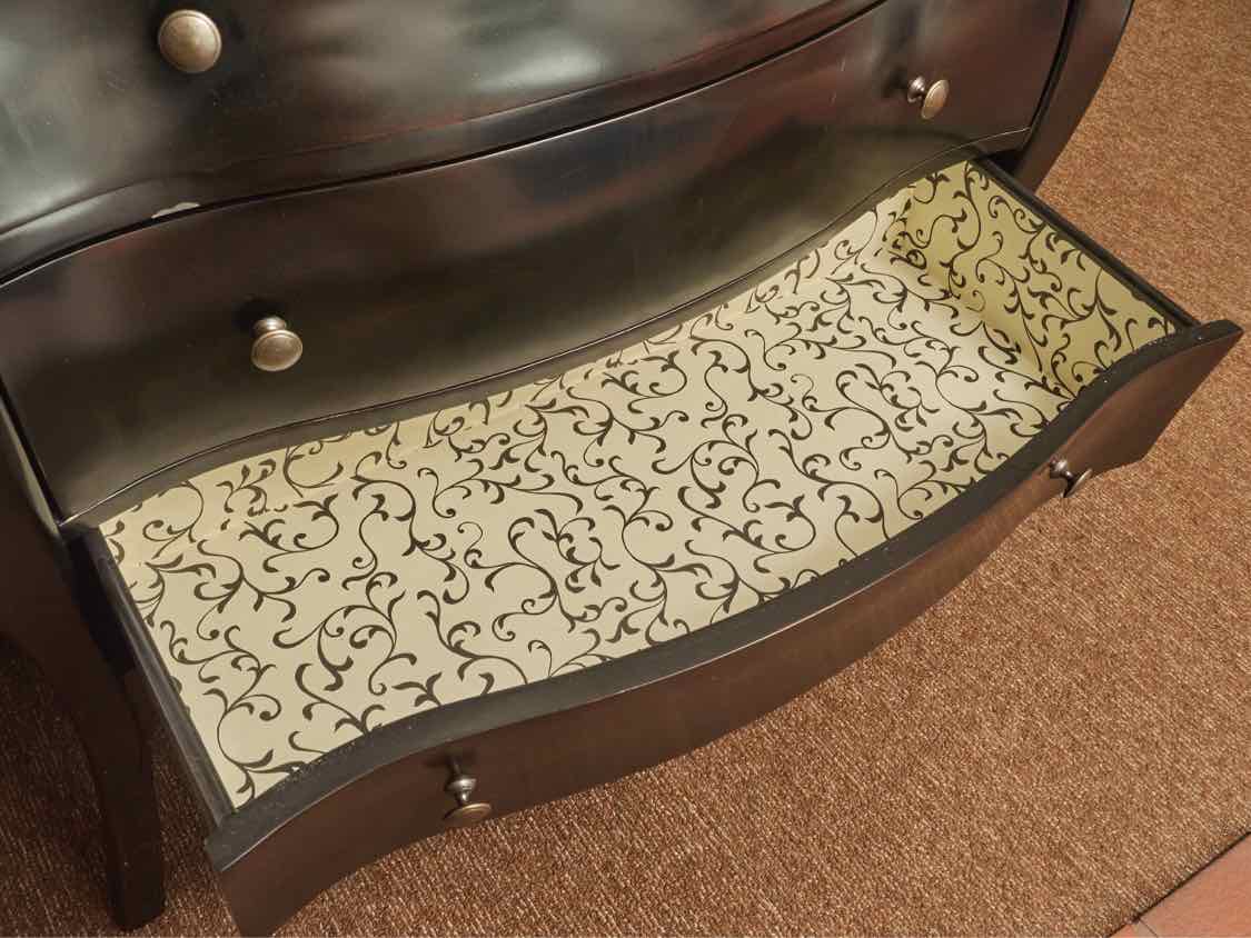 Crate & Barrel Black Bombay Accent Chest