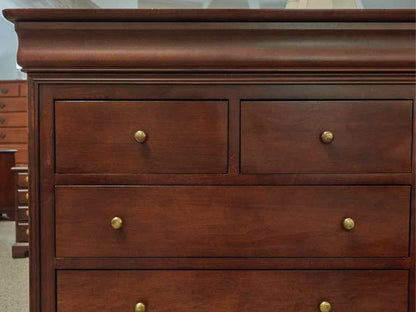 Louis Phillip Style 12 Drawer Dresser with Bronze Finish Knobs