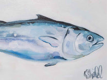 "Fish on Canvas - King Mac" Print in Drifted Frame with Rustic Gold