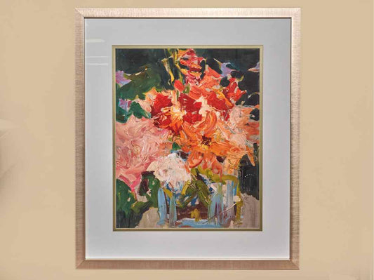 'Cottage Flowers' Framed Print