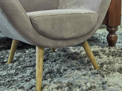 Pair of Grey Performance Upholstered  Contemporary Chairs
