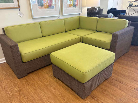 3-Piece Resin Wicker Outdoor Sectional